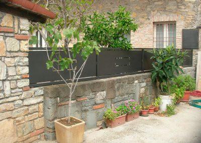 Ringhiera con riquadri