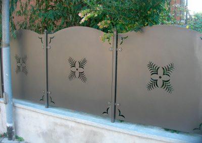 Ringhiere taglio laser con fiori