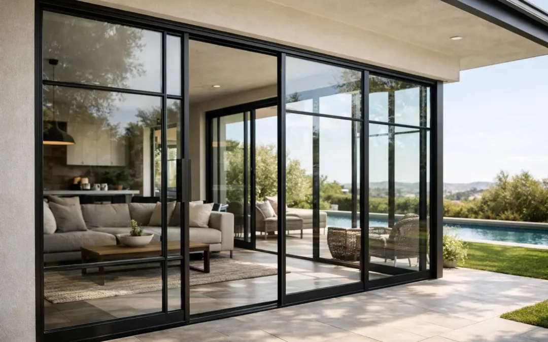 Vetrate scorrevoli in acciaio su misura