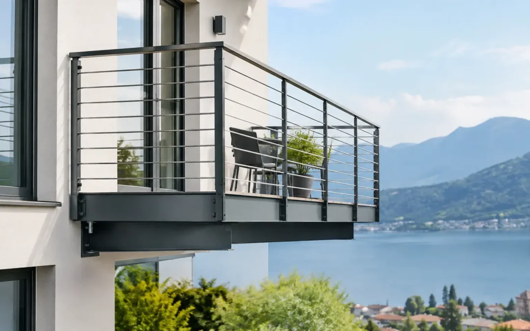 Come progettare balconata sospesa in acciaio